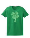 Celtic Knot 4 Leaf Clover St Patricks Womens Dark T-Shirt-TooLoud-Kelly-Green-X-Small-Davson Sales