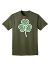 Celtic Knot Irish Shamrock Adult Dark T-Shirt-Mens T-Shirt-TooLoud-Military-Green-Small-Davson Sales