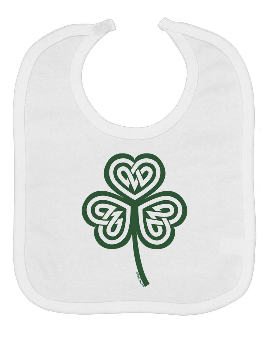 Celtic Knot Irish Shamrock Baby Bib