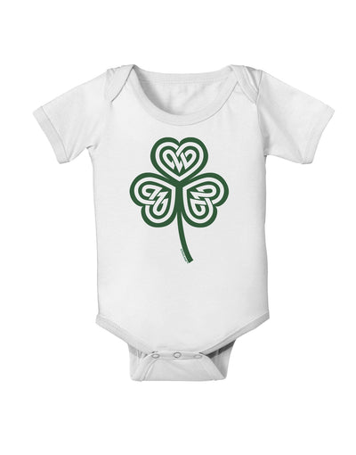 Celtic Knot Irish Shamrock Baby Romper Bodysuit-Baby Romper-TooLoud-White-06-Months-Davson Sales