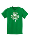 Celtic Knot Irish Shamrock Childrens Dark T-Shirt-Childrens T-Shirt-TooLoud-Kelly-Green-X-Small-Davson Sales