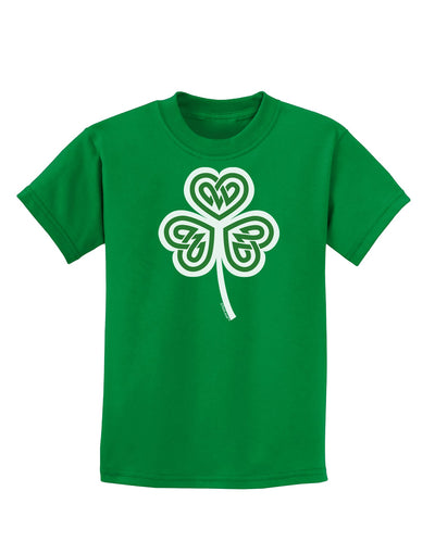 Celtic Knot Irish Shamrock Childrens Dark T-Shirt-Childrens T-Shirt-TooLoud-Kelly-Green-X-Small-Davson Sales