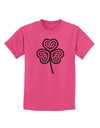 Celtic Knot Irish Shamrock Childrens T-Shirt-Childrens T-Shirt-TooLoud-Sangria-X-Small-Davson Sales