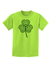 Celtic Knot Irish Shamrock Childrens T-Shirt-Childrens T-Shirt-TooLoud-Lime-Green-X-Small-Davson Sales