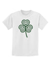 Celtic Knot Irish Shamrock Childrens T-Shirt-Childrens T-Shirt-TooLoud-White-X-Small-Davson Sales