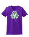 Celtic Knot Irish Shamrock Womens Dark T-Shirt-TooLoud-Purple-X-Small-Davson Sales