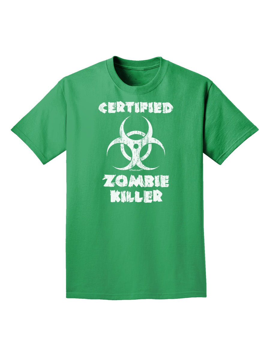 Certified Zombie Killer - Biohazard Adult Dark T-Shirt by TooLoud-Mens T-Shirt-TooLoud-Purple-Small-Davson Sales