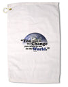 Change In The World Gandhi Premium Cotton Golf Towel - 16 x 25 inch-Golf Towel-TooLoud-16x25"-Davson Sales