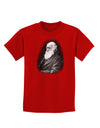 Charles Darwin Black and White Childrens Dark T-Shirt by TooLoud-Childrens T-Shirt-TooLoud-Red-X-Small-Davson Sales