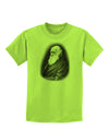 Charles Darwin Black and White Childrens T-Shirt by TooLoud-Childrens T-Shirt-TooLoud-Lime-Green-X-Small-Davson Sales