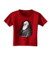 Charles Darwin Black and White Toddler T-Shirt Dark by TooLoud