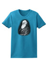 Charles Darwin Black and White Womens Dark T-Shirt by TooLoud-Womens T-Shirt-TooLoud-Turquoise-X-Small-Davson Sales