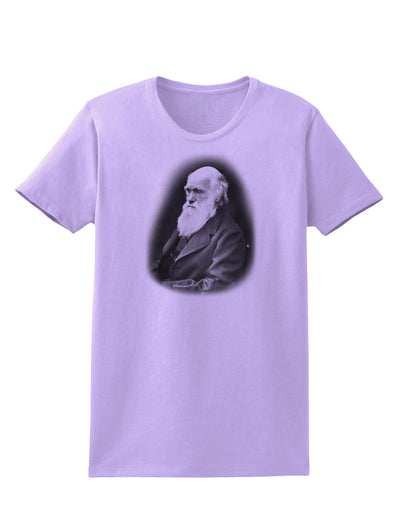 Charles Darwin Black and White Womens T-Shirt by TooLoud-Womens T-Shirt-TooLoud-Lavender-X-Small-Davson Sales