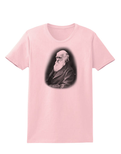 Charles Darwin Black and White Womens T-Shirt by TooLoud-Womens T-Shirt-TooLoud-PalePink-X-Small-Davson Sales