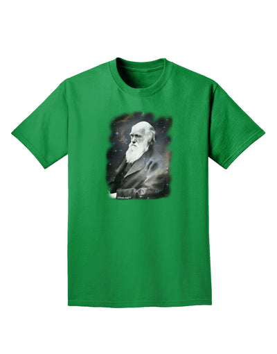 Charles Darwin In Space Adult Dark T-Shirt by TooLoud-Mens T-Shirt-TooLoud-Kelly-Green-Small-Davson Sales