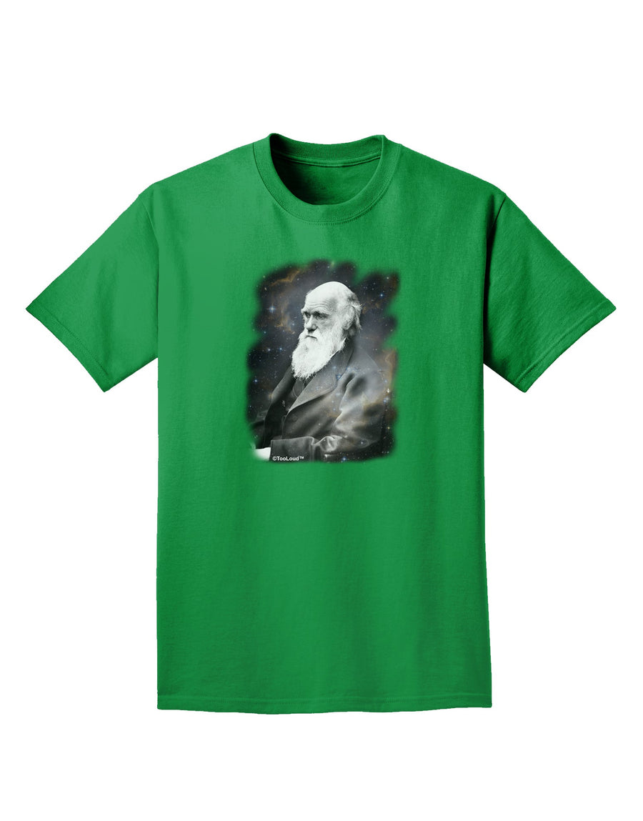 Charles Darwin In Space Adult Dark T-Shirt by TooLoud-Mens T-Shirt-TooLoud-Purple-Small-Davson Sales