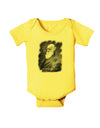 Charles Darwin In Space Baby Romper Bodysuit by TooLoud-Baby Romper-TooLoud-Yellow-06-Months-Davson Sales