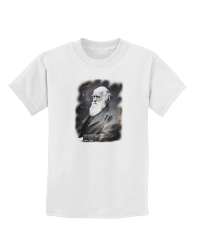 Charles Darwin In Space Childrens T-Shirt by TooLoud-Childrens T-Shirt-TooLoud-White-X-Small-Davson Sales