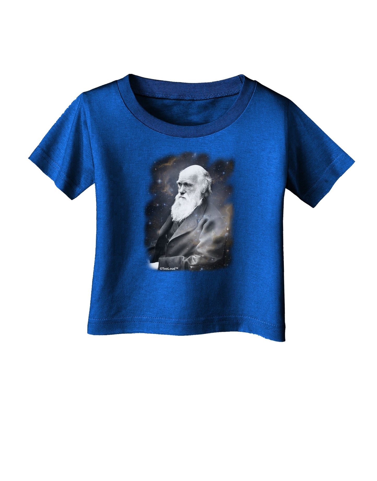 Charles Darwin In Space Infant T-Shirt Dark by TooLoud-Infant T-Shirt-TooLoud-Royal-Blue-06-Months-Davson Sales