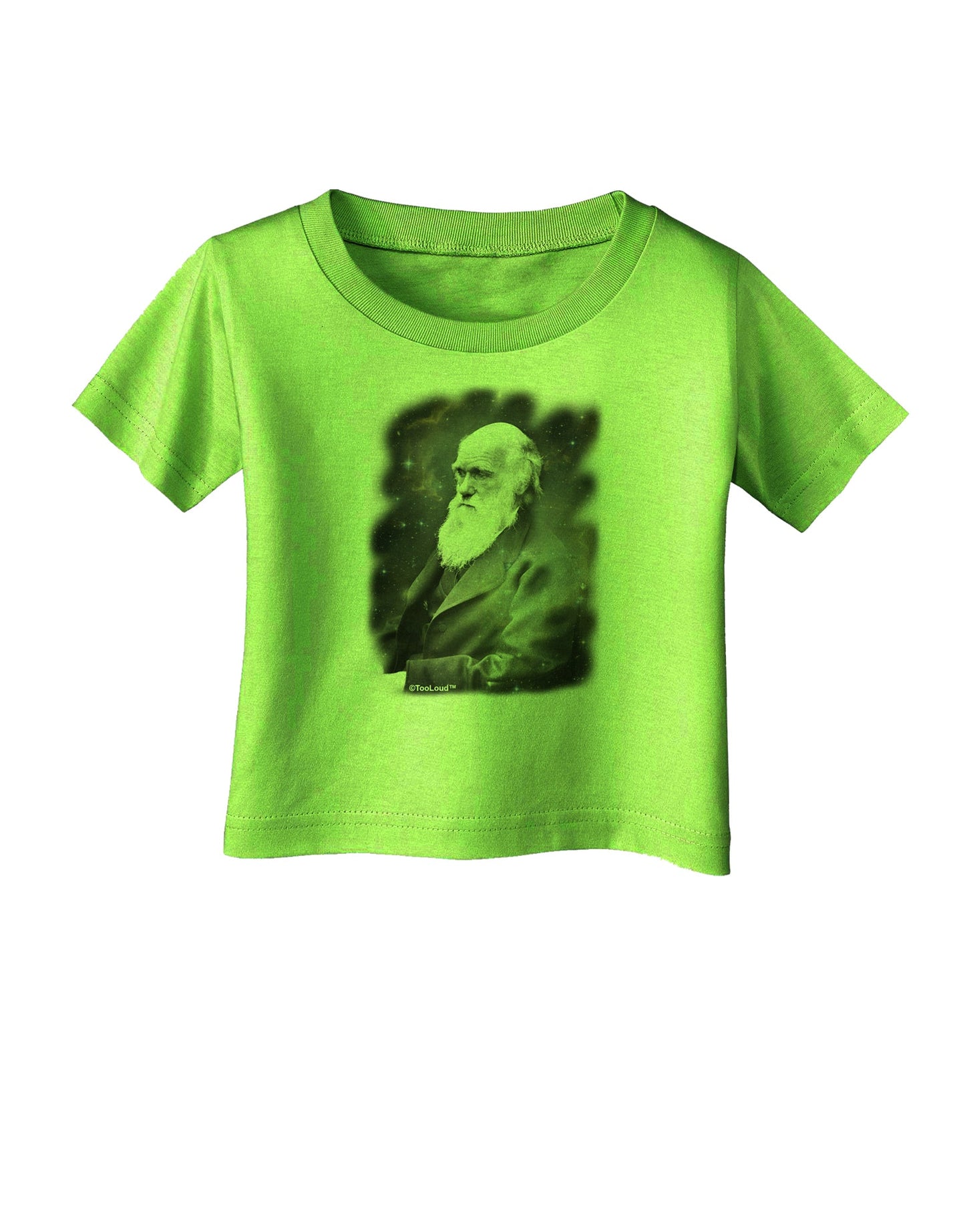 Charles Darwin In Space Infant T-Shirt by TooLoud-Infant T-Shirt-TooLoud-Lime-Green-06-Months-Davson Sales