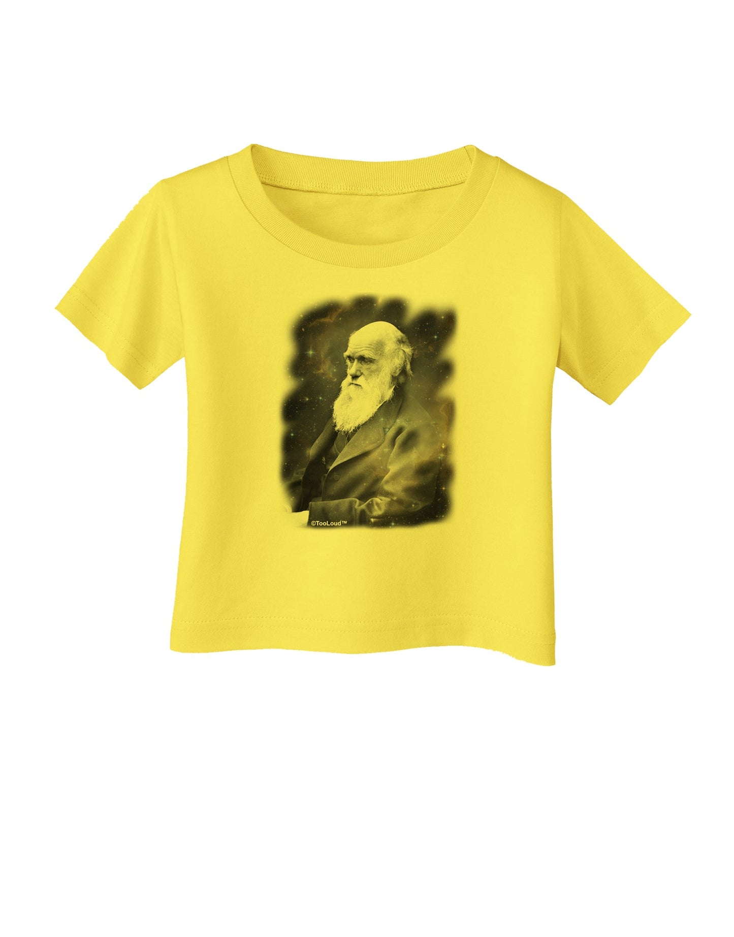 Charles Darwin In Space Infant T-Shirt by TooLoud-Infant T-Shirt-TooLoud-Yellow-06-Months-Davson Sales