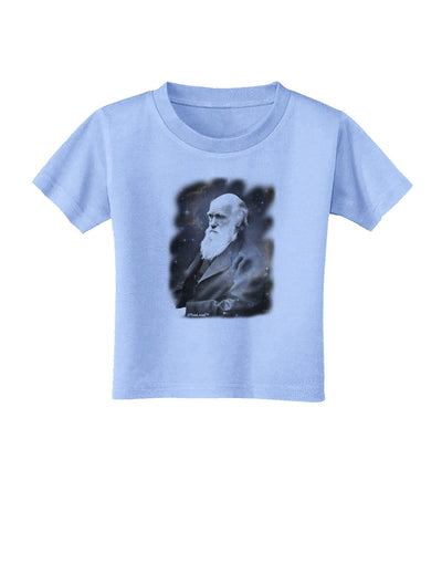 Charles Darwin In Space Toddler T-Shirt by TooLoud-Toddler T-Shirt-TooLoud-Aquatic-Blue-2T-Davson Sales