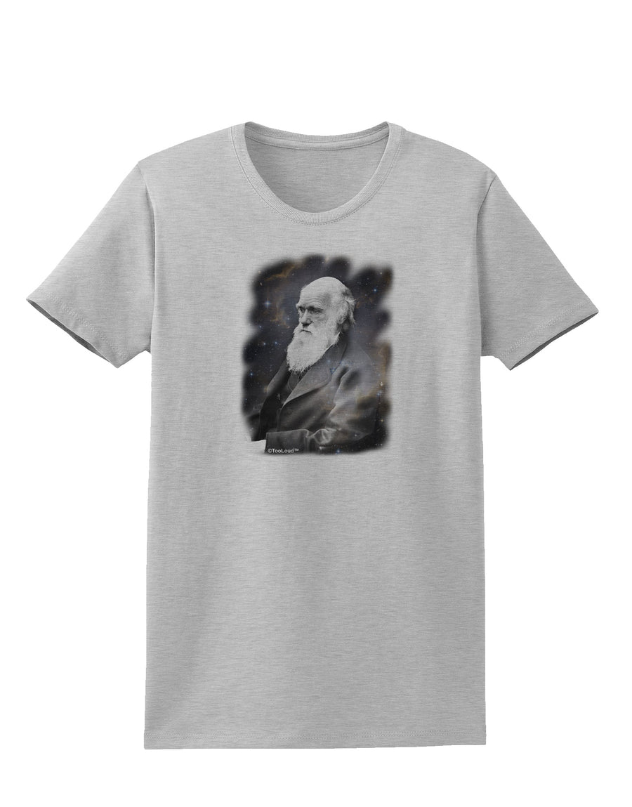 Charles Darwin In Space Womens T-Shirt by TooLoud-Womens T-Shirt-TooLoud-White-X-Small-Davson Sales