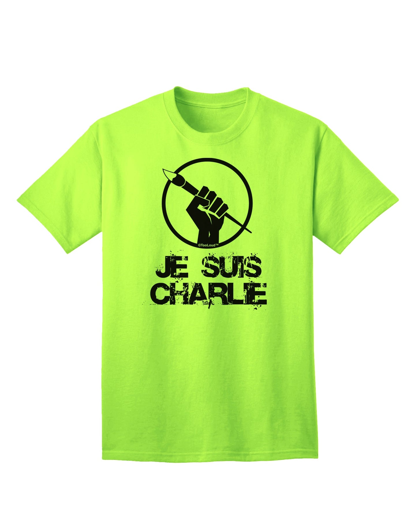 Charlie Adult T-Shirt - Show Your Support with Style-Mens T-shirts-TooLoud-Neon-Green-Small-Davson Sales