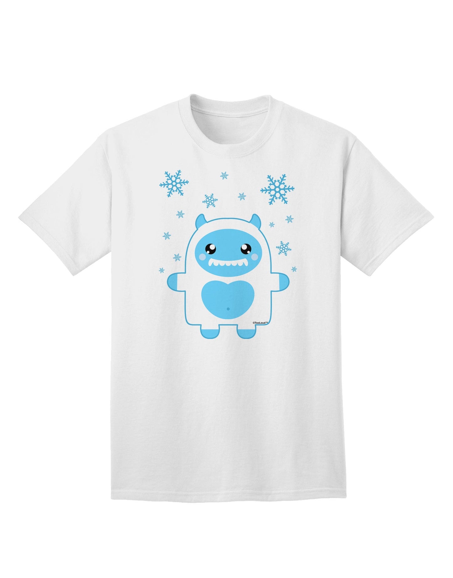 Charming Abominable Snowman Boy Yeti - Festive Adult Christmas T-Shirt Collection-Mens T-shirts-TooLoud-White-Small-Davson Sales