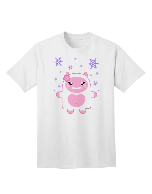 Charming Abominable Snowman Girl Yeti - Festive Christmas Adult T-Shirt Collection-Mens T-shirts-TooLoud-White-Small-Davson Sales