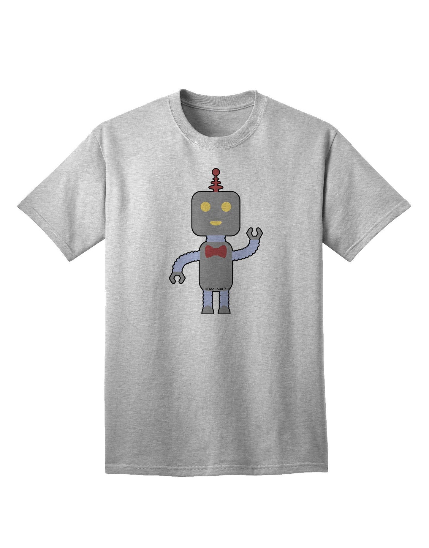 Charming Adult Male T-Shirt: The Cute Robot Collection-Mens T-shirts-TooLoud-AshGray-Small-Davson Sales