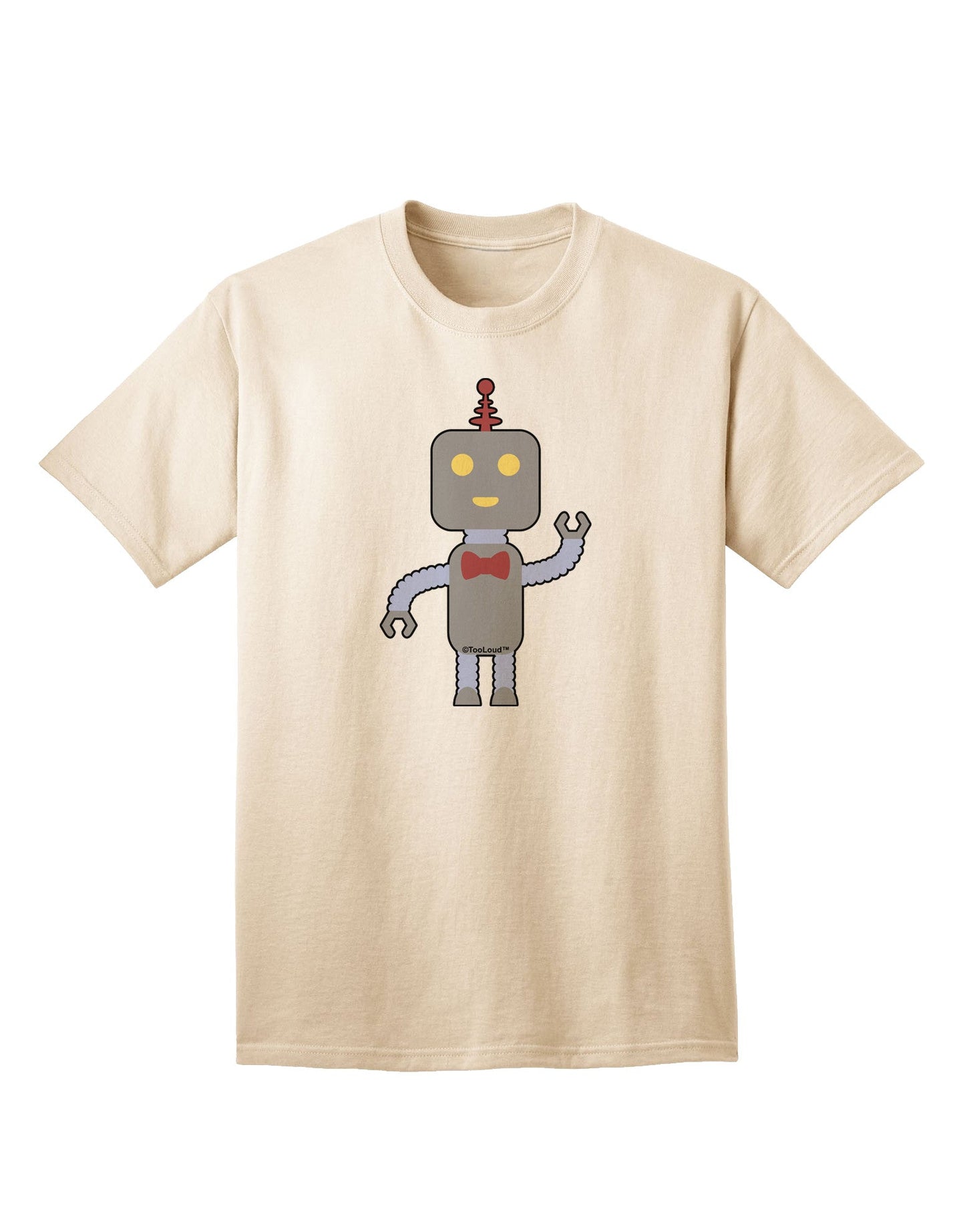 Charming Adult Male T-Shirt: The Cute Robot Collection-Mens T-shirts-TooLoud-Natural-Small-Davson Sales
