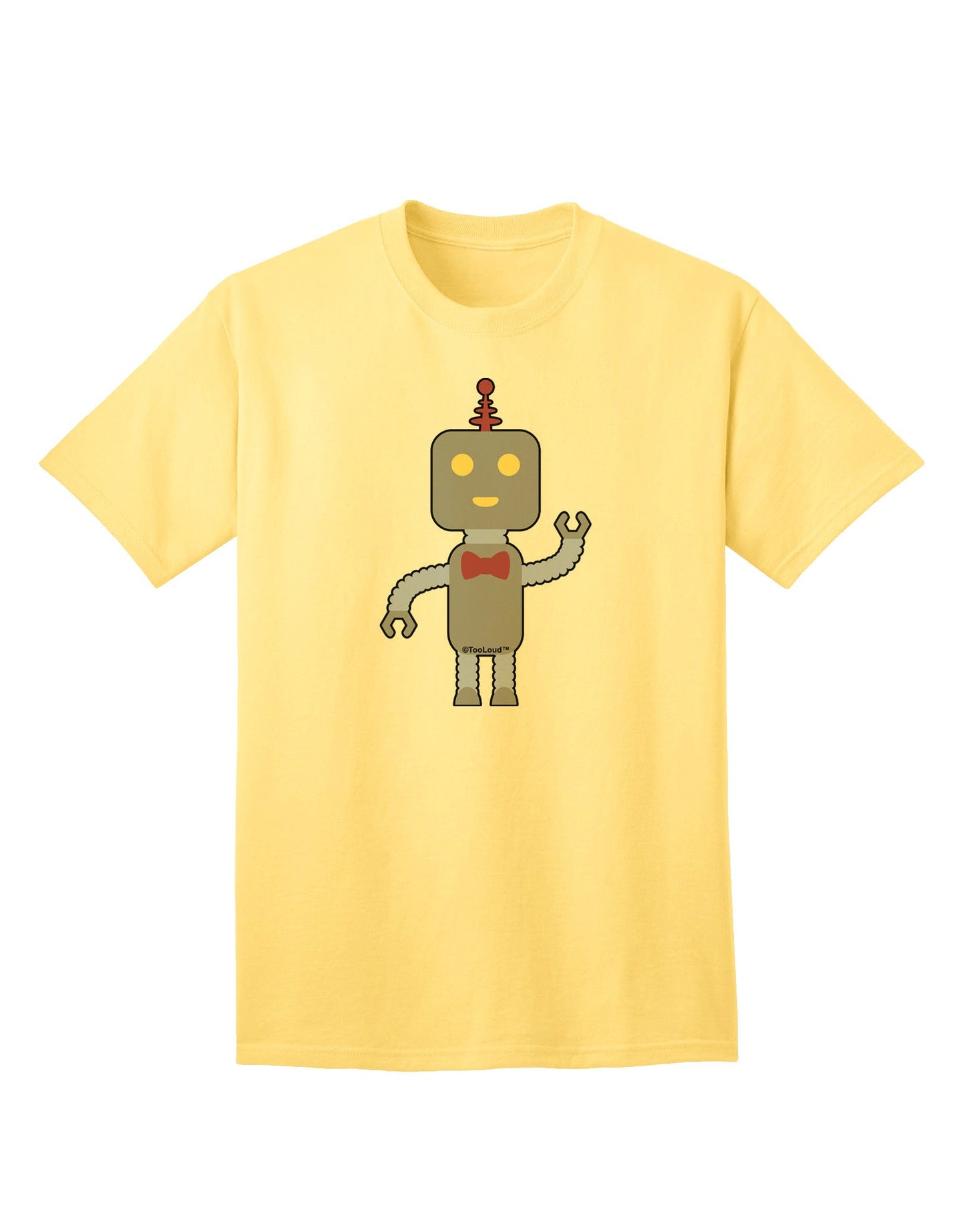 Charming Adult Male T-Shirt: The Cute Robot Collection-Mens T-shirts-TooLoud-Yellow-Small-Davson Sales
