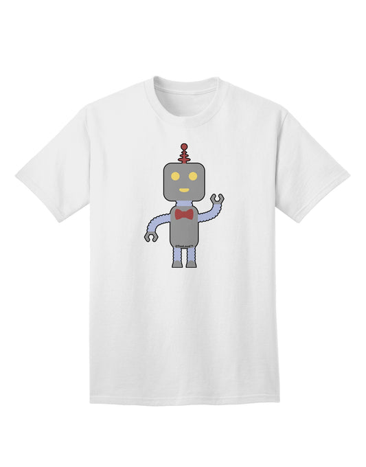 Charming Adult Male T-Shirt: The Cute Robot Collection-Mens T-shirts-TooLoud-White-Small-Davson Sales