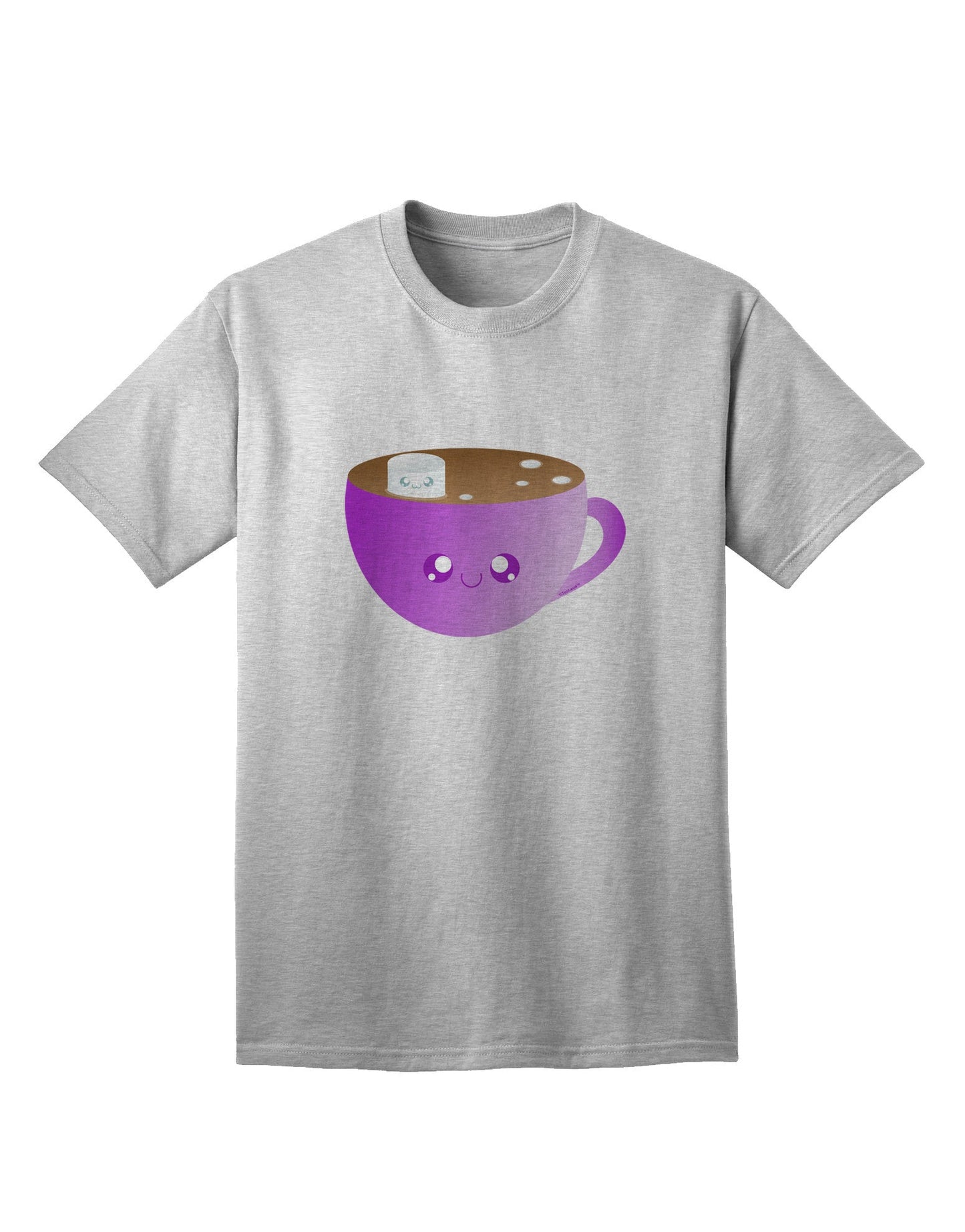 Charming Adult T-Shirt: Hot Cocoa Christmas Edition - Perfect for Festive Season Wear-Mens T-shirts-TooLoud-AshGray-Small-Davson Sales