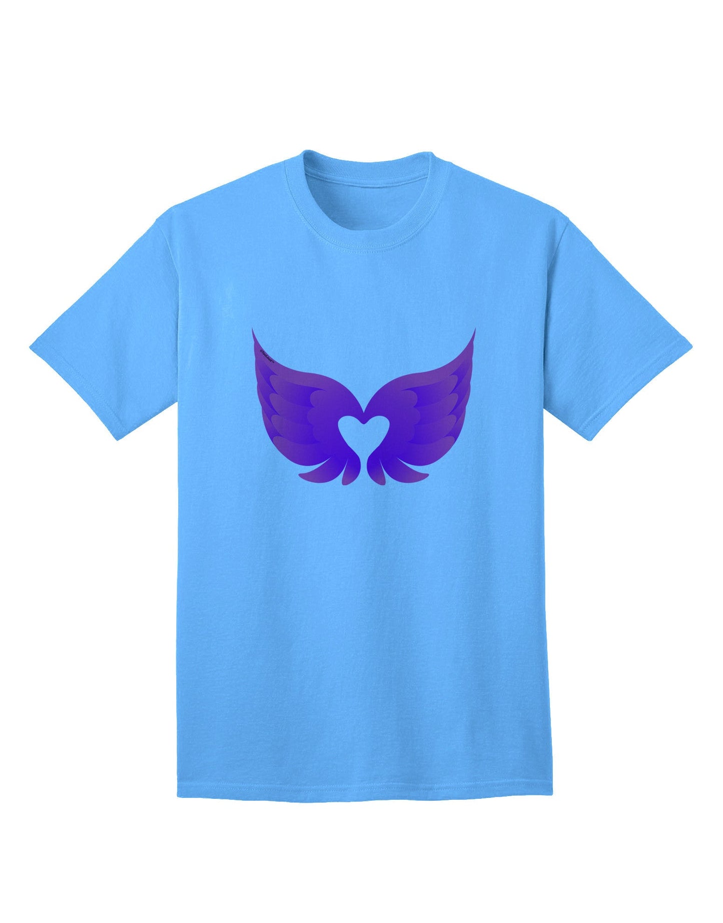 Charming Angel Wings & Heart Design - Adult T-Shirt Collection-Mens T-shirts-TooLoud-Aquatic-Blue-Small-Davson Sales