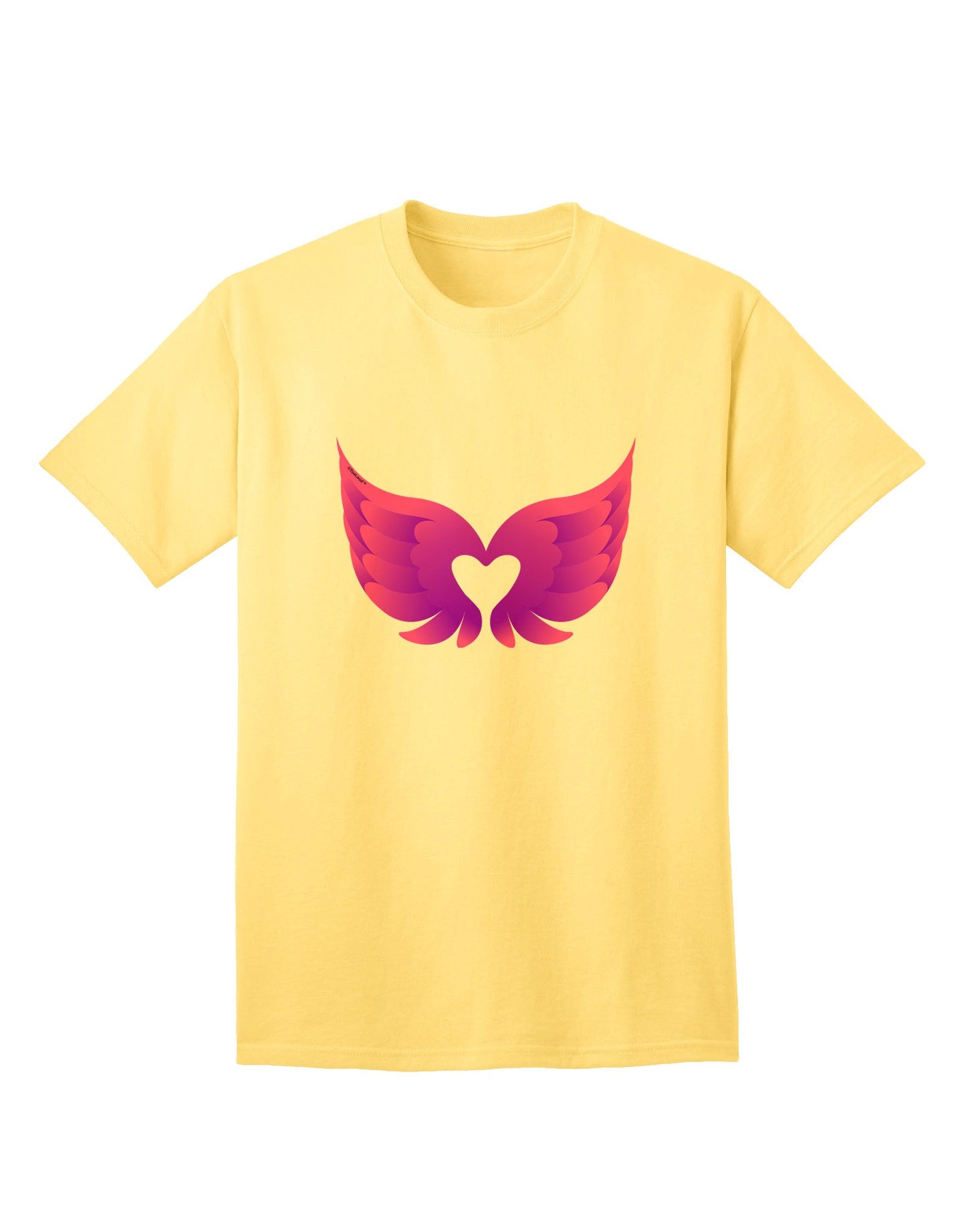 Charming Angel Wings & Heart Design - Adult T-Shirt Collection-Mens T-shirts-TooLoud-Yellow-Small-Davson Sales