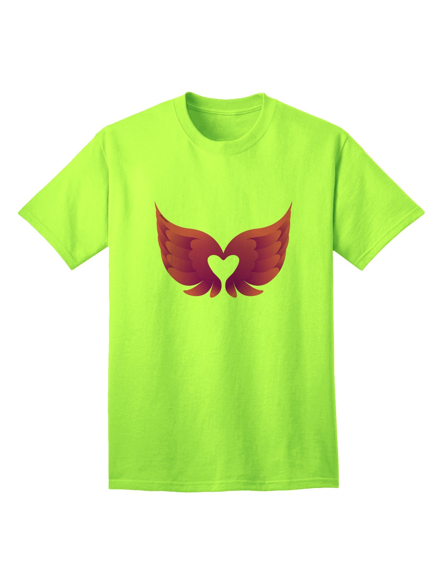 Charming Angel Wings & Heart Design - Adult T-Shirt Collection-Mens T-shirts-TooLoud-Neon-Green-Small-Davson Sales