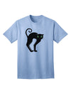 Charming Arched Black Cat - Adult Halloween T-Shirt Collection-Mens T-shirts-TooLoud-Light-Blue-Small-Davson Sales