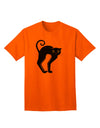 Charming Arched Black Cat - Adult Halloween T-Shirt Collection-Mens T-shirts-TooLoud-Orange-Small-Davson Sales