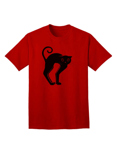 Charming Arched Black Cat - Adult Halloween T-Shirt Collection-Mens T-shirts-TooLoud-Red-Small-Davson Sales