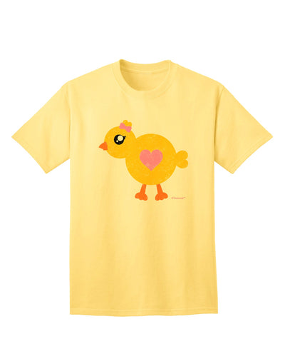 Charming Avian Design - Hand-Drawn Crayon Style Adult T-Shirt by TooLoud-Mens T-shirts-TooLoud-Yellow-Small-Davson Sales