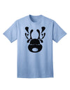 Charming Black Reindeer Face - Adult Christmas T-Shirt Collection-Mens T-shirts-TooLoud-Light-Blue-Small-Davson Sales