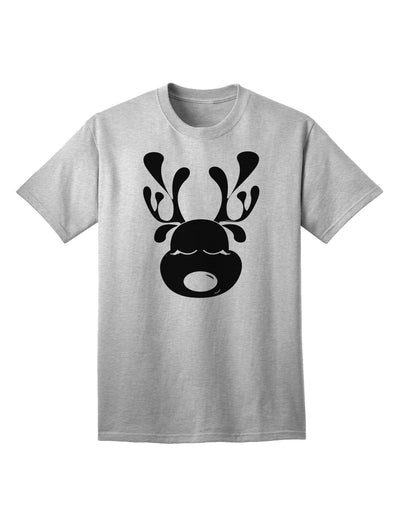 Charming Black Reindeer Face - Adult Christmas T-Shirt Collection-Mens T-shirts-TooLoud-AshGray-Small-Davson Sales