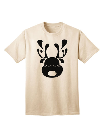 Charming Black Reindeer Face - Adult Christmas T-Shirt Collection-Mens T-shirts-TooLoud-Natural-Small-Davson Sales