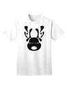 Charming Black Reindeer Face - Adult Christmas T-Shirt Collection-Mens T-shirts-TooLoud-White-Small-Davson Sales