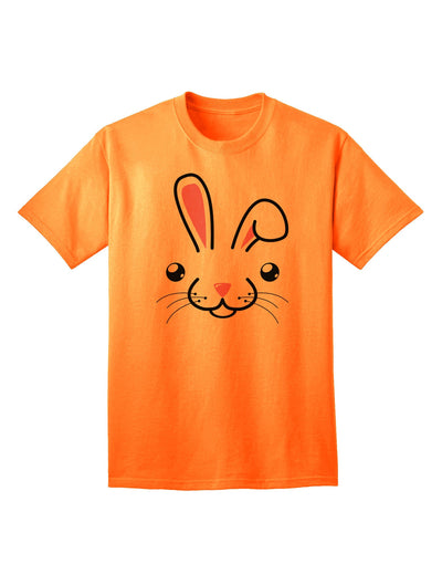 Charming Bunny Face Graphic Adult T-Shirt - A Must-Have for Casual Chic Wardrobe-Mens T-shirts-TooLoud-Neon-Orange-Small-Davson Sales