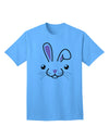 Charming Bunny Face Graphic Adult T-Shirt - A Must-Have for Casual Chic Wardrobe-Mens T-shirts-TooLoud-Aquatic-Blue-Small-Davson Sales