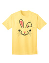 Charming Bunny Face Graphic Adult T-Shirt - A Must-Have for Casual Chic Wardrobe-Mens T-shirts-TooLoud-Yellow-Small-Davson Sales