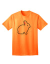 Charming Bunny Rabbit Easter-Themed Adult T-Shirt - Perfect for Festive Celebrations-Mens T-shirts-TooLoud-Neon-Orange-Small-Davson Sales